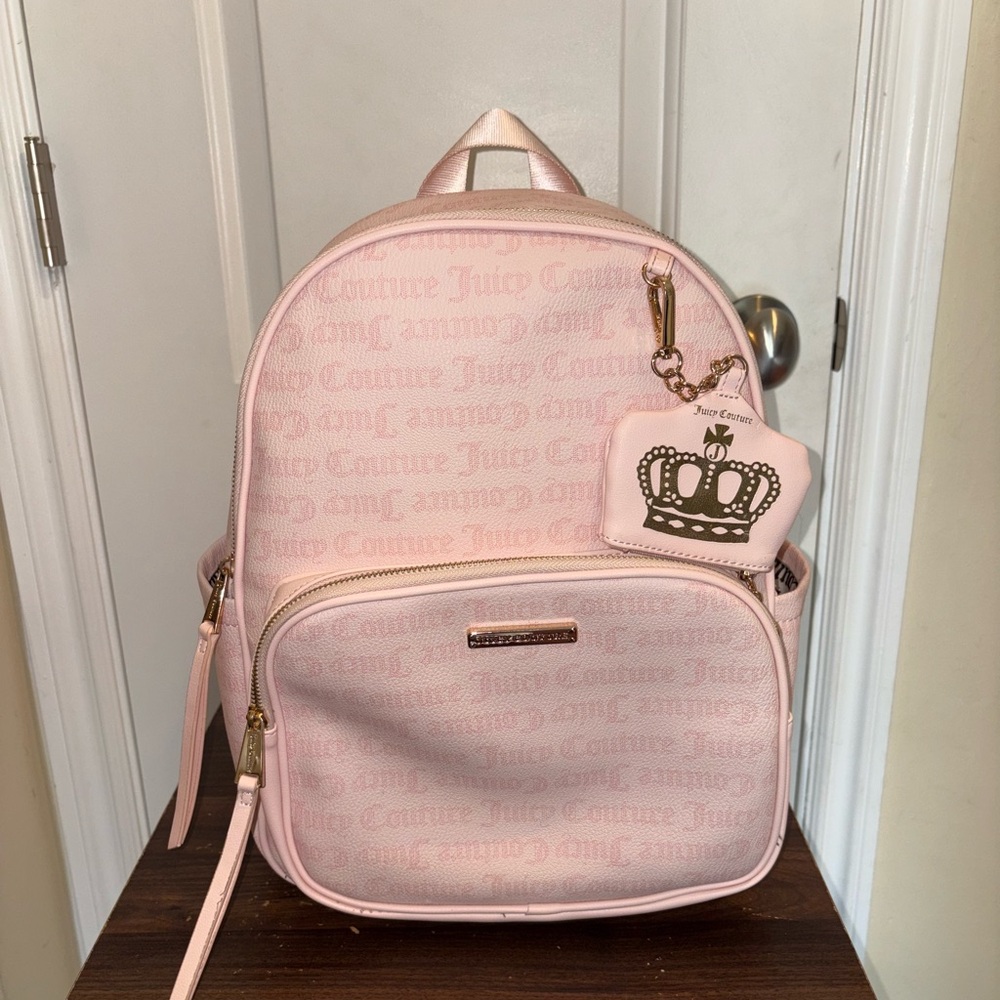 Juicy Couture Pink Backpack with Coin Purse